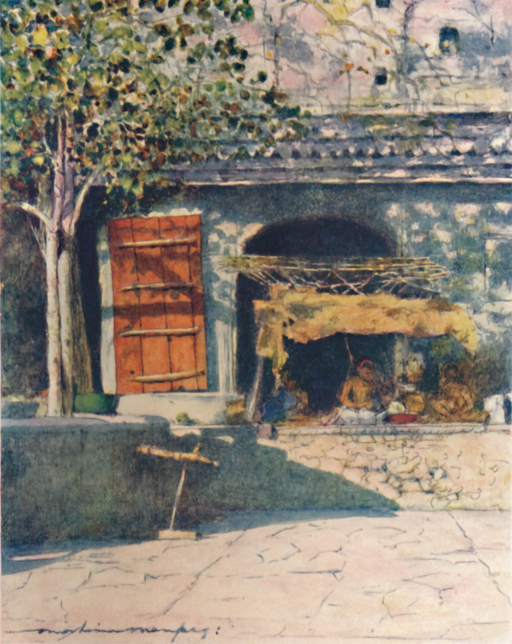 द रेड शटर, 1905 द्वारा मोर्टिमर लुडिंगटन मेनप्स