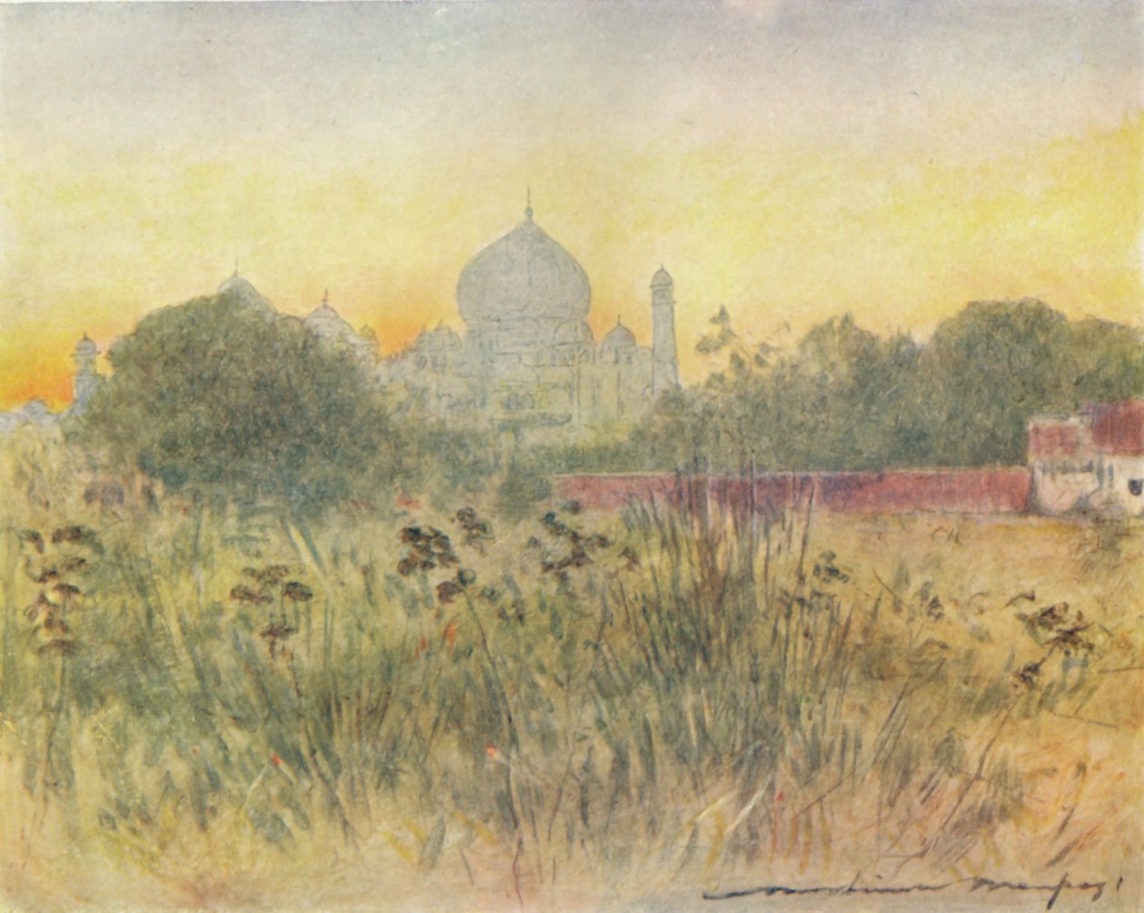 The Taj Mahal, Agra, 1905 द्वारा मोर्टिमर लुडिंगटन मेनप्स