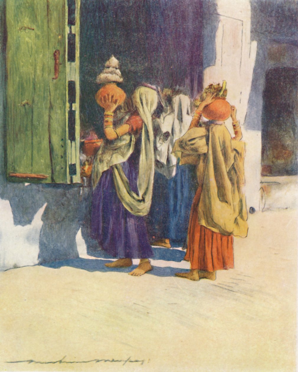 नूथा में जल-वाहक, 1905 द्वारा मोर्टिमर लुडिंगटन मेनप्स