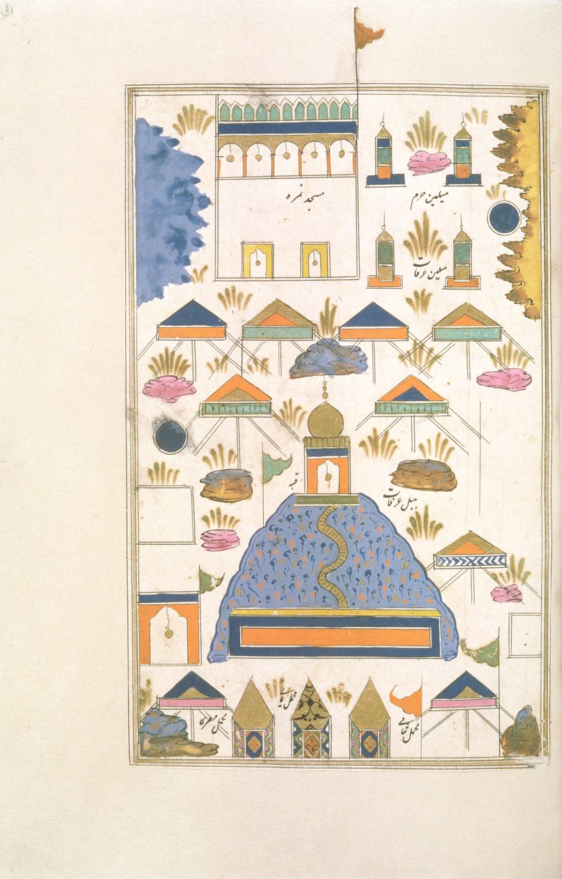 फुतुह अल-हरमैन से मक्का और मदीना में तीर्थयात्रा के अंक, c.1589 द्वारा मुही अल दीन मुही अल दीन