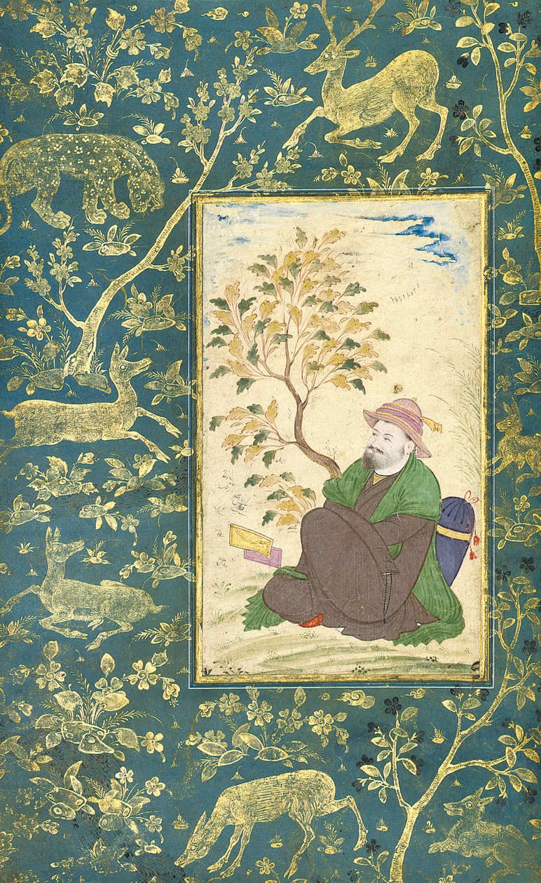दरवेश मुहम्मद खतीब का चित्रण, 1697-8 द्वारा मुिन मुसव्विर