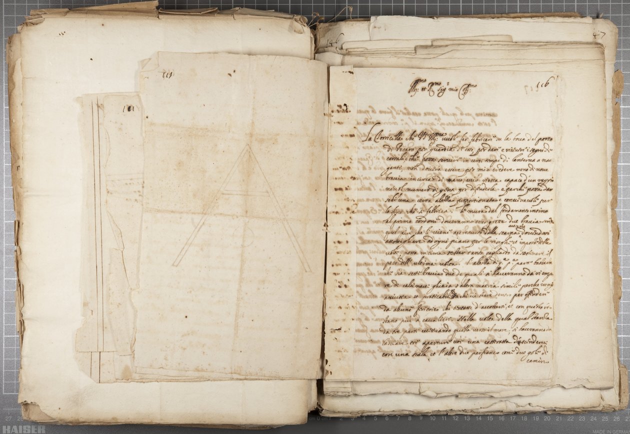 उरबिनो और अन्य के म्यूटियो ओड्डी द्वारा चित्र का पोर्टफोलियो, p116, c.1635-40 (बाध्य मात्रा में कागज पर कलम और स्याही) द्वारा मुजियो ओड्डी