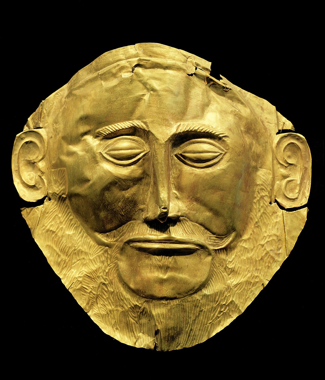 पूर्व में माइकेने से मुखौटा, पूर्व में एग्मेमोन (सोना) माना जाता था द्वारा Mycenaean