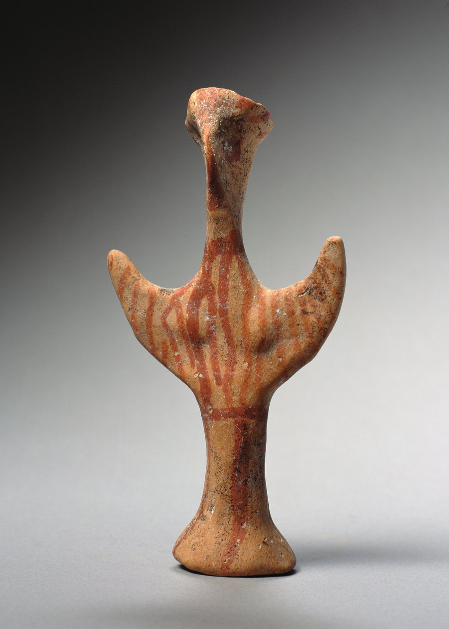 &39;साई&39; का आंकड़ा, c.1400-1300 ईसा पूर्व (टेराकोटा) द्वारा Mycenaean