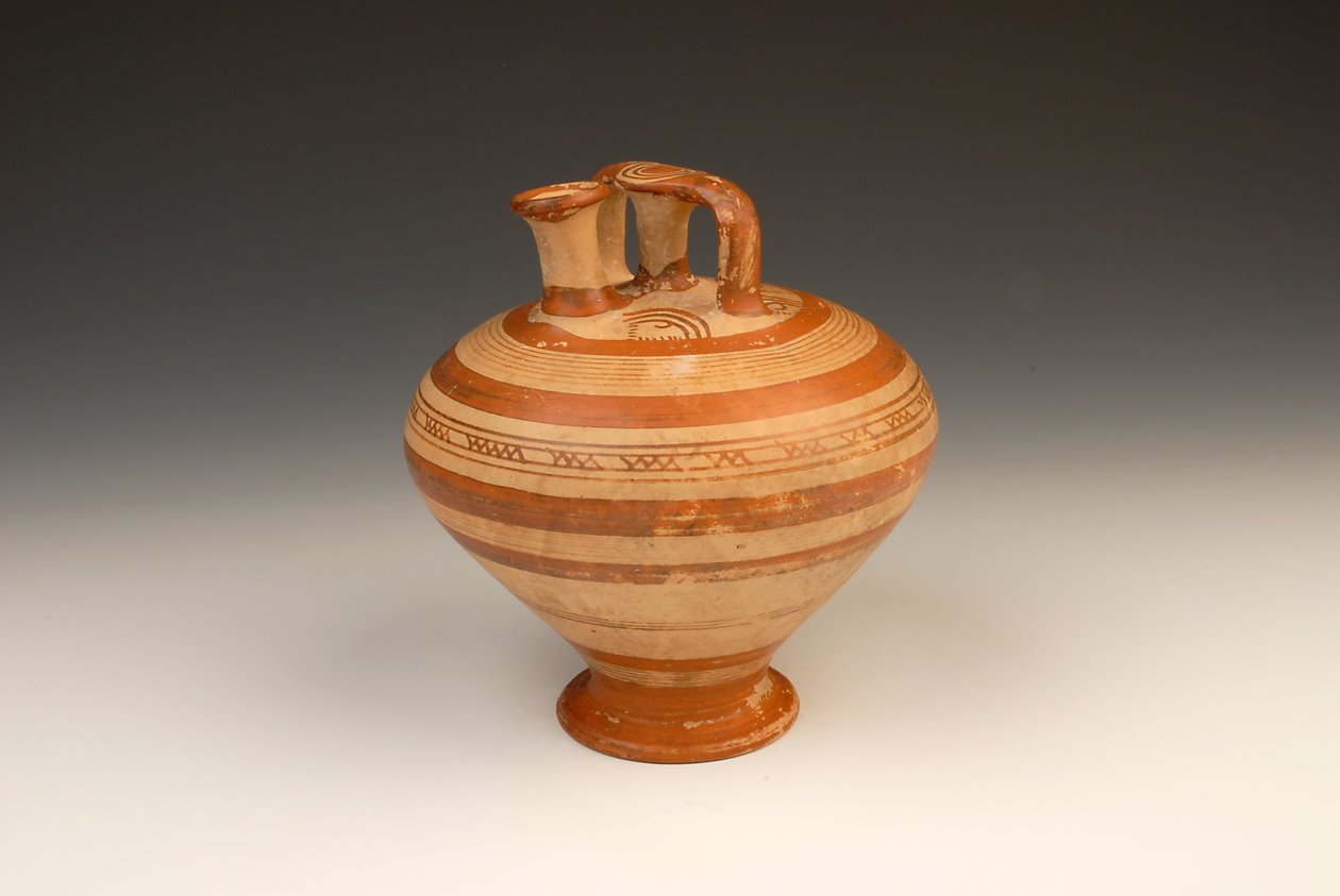 पॉट ईवेर, 1300-1200 ईसा पूर्व (टेराकोटा) द्वारा Mycenaean