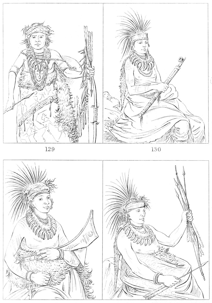 इओवास, फोर्ट लीवेनवर्थ, लोअर मिसौरी, 1841। द्वारा मायर्स एंड को