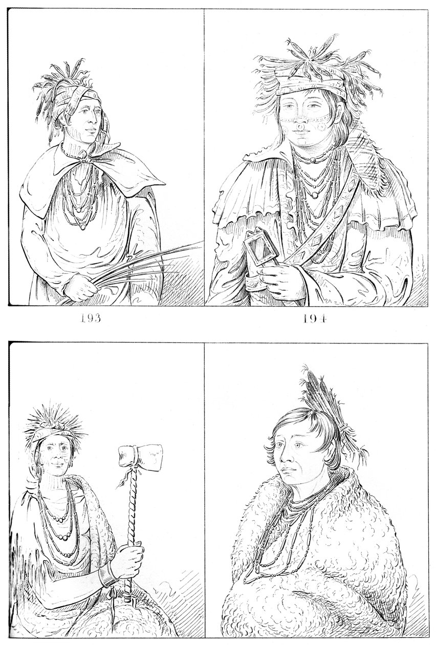 पीयोरियस और पियानकशॉ, 1841। द्वारा मायर्स एंड को