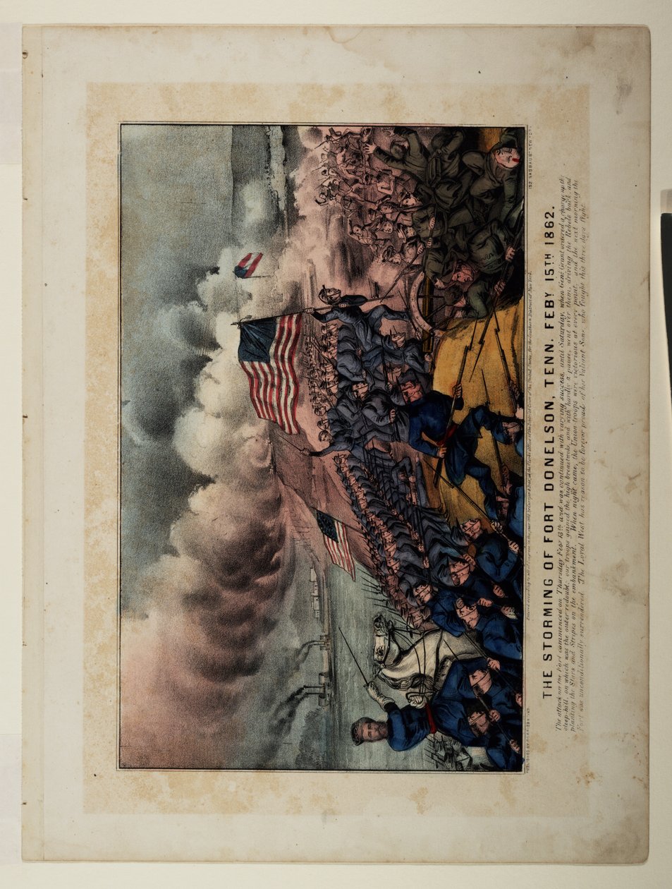 फोर्ट डोनल्सन, टेनेन का तूफान। 15 वीं 1862 द्वारा एन। और इव्स, जेएम क्यूरियर