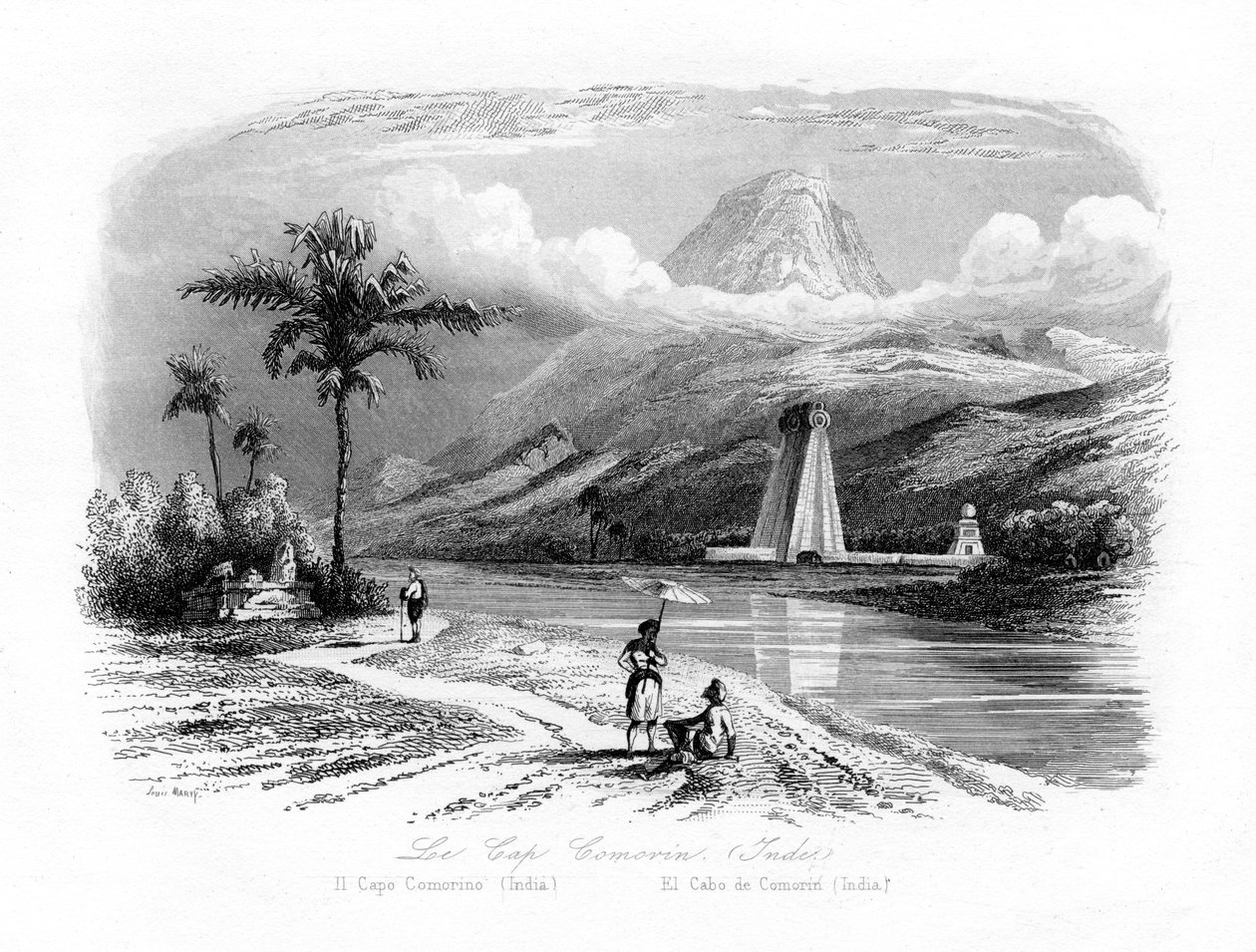 केप कोमोरिन, भारत, c1840 द्वारा एन
