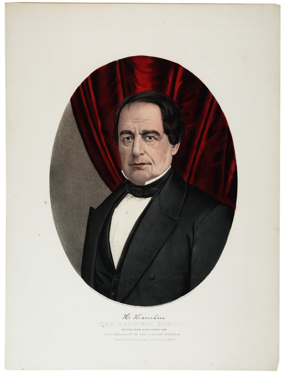 हैनिबल हैमलिन, 1860 द्वारा एन। और इव्स, जेएम क्यूरियर