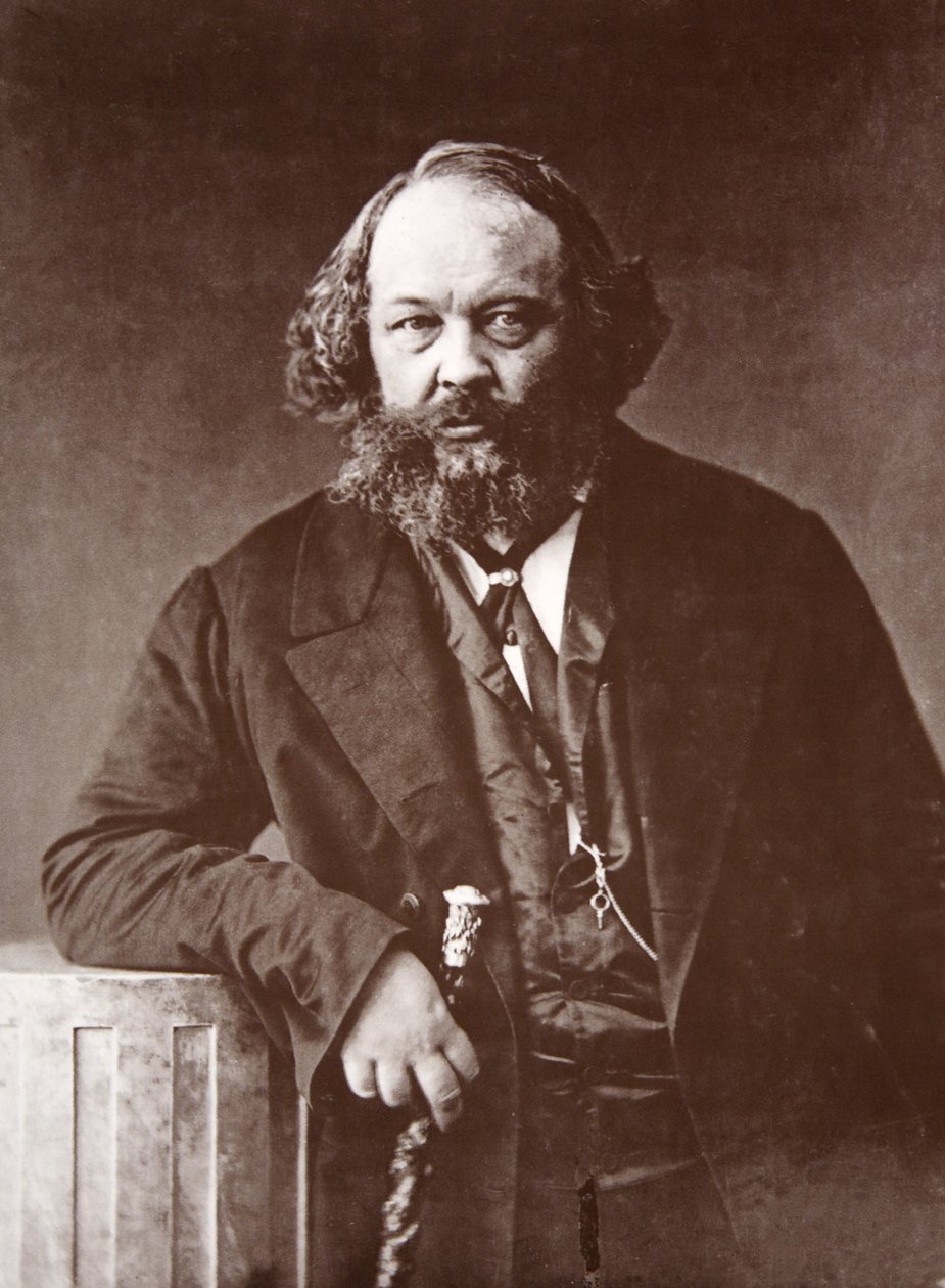मिखाइल एलेक्ज़ेंड्रोविच बाकौनीन, c.1865 (फोटोग्राव्रे द्वारा नादर