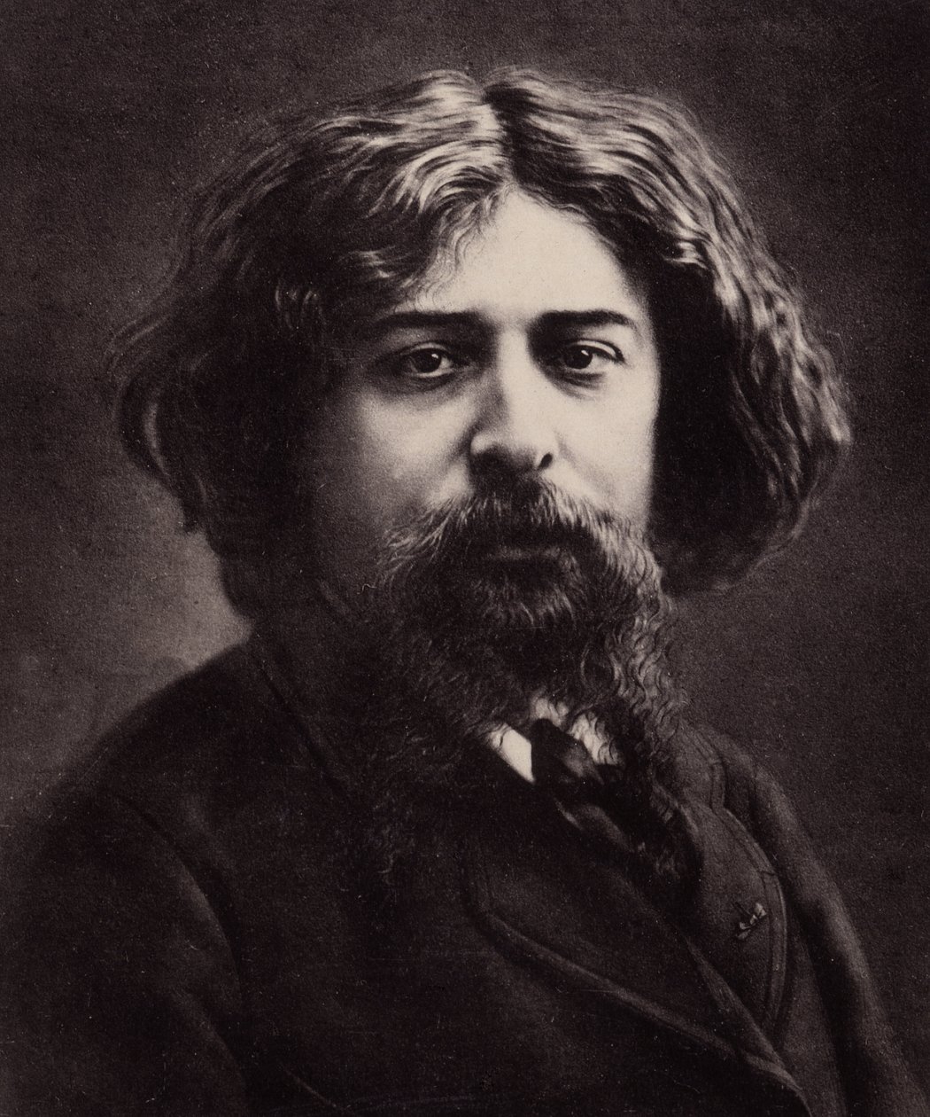 अल्फोंस डौडेट का पोर्ट्रेट (1840-1897), फ्रांसीसी लेखक (फोटो) द्वारा नादर