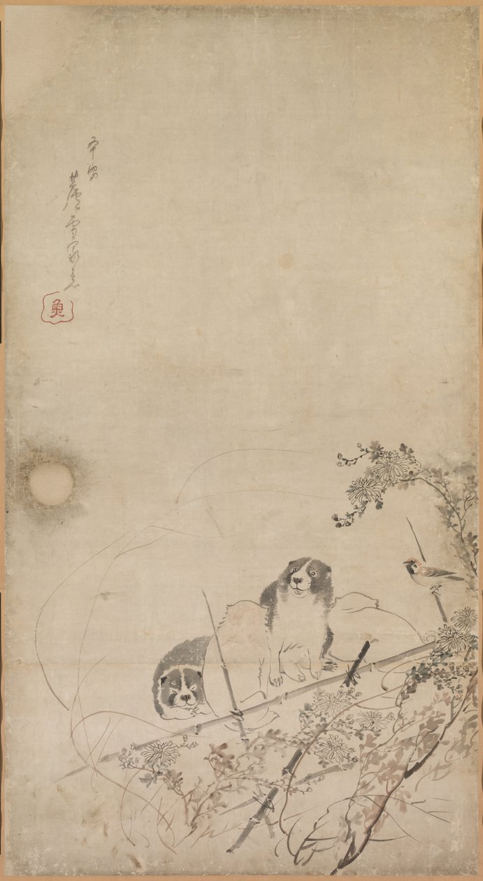 पपीज, स्पैरो और क्रिसेंटहेम, 1754-1799। द्वारा नागासावा रोसेट्सु