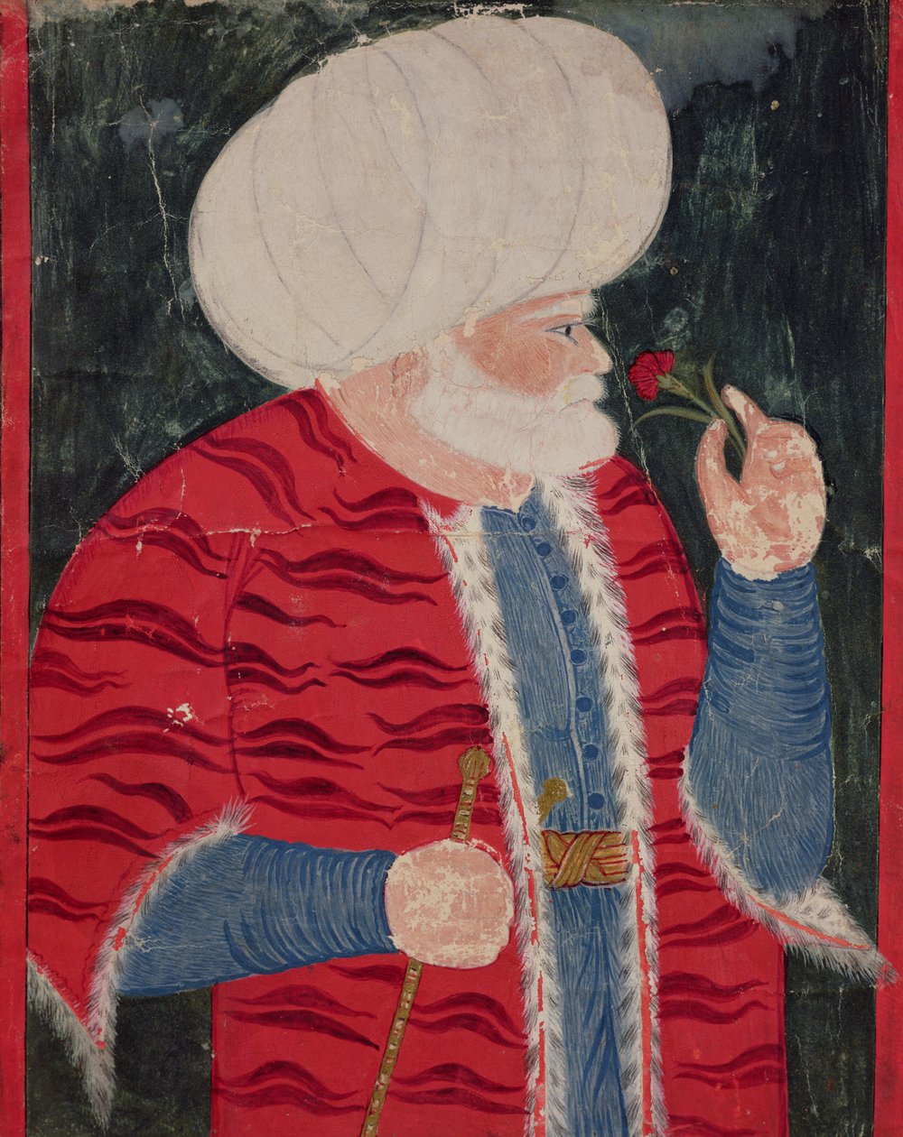 एडमिरल खैर-एड-दीन (c.1465-1546) 1540 द्वारा नक्कीप, जिसे निगारी रीस हैदर कहा जाता है