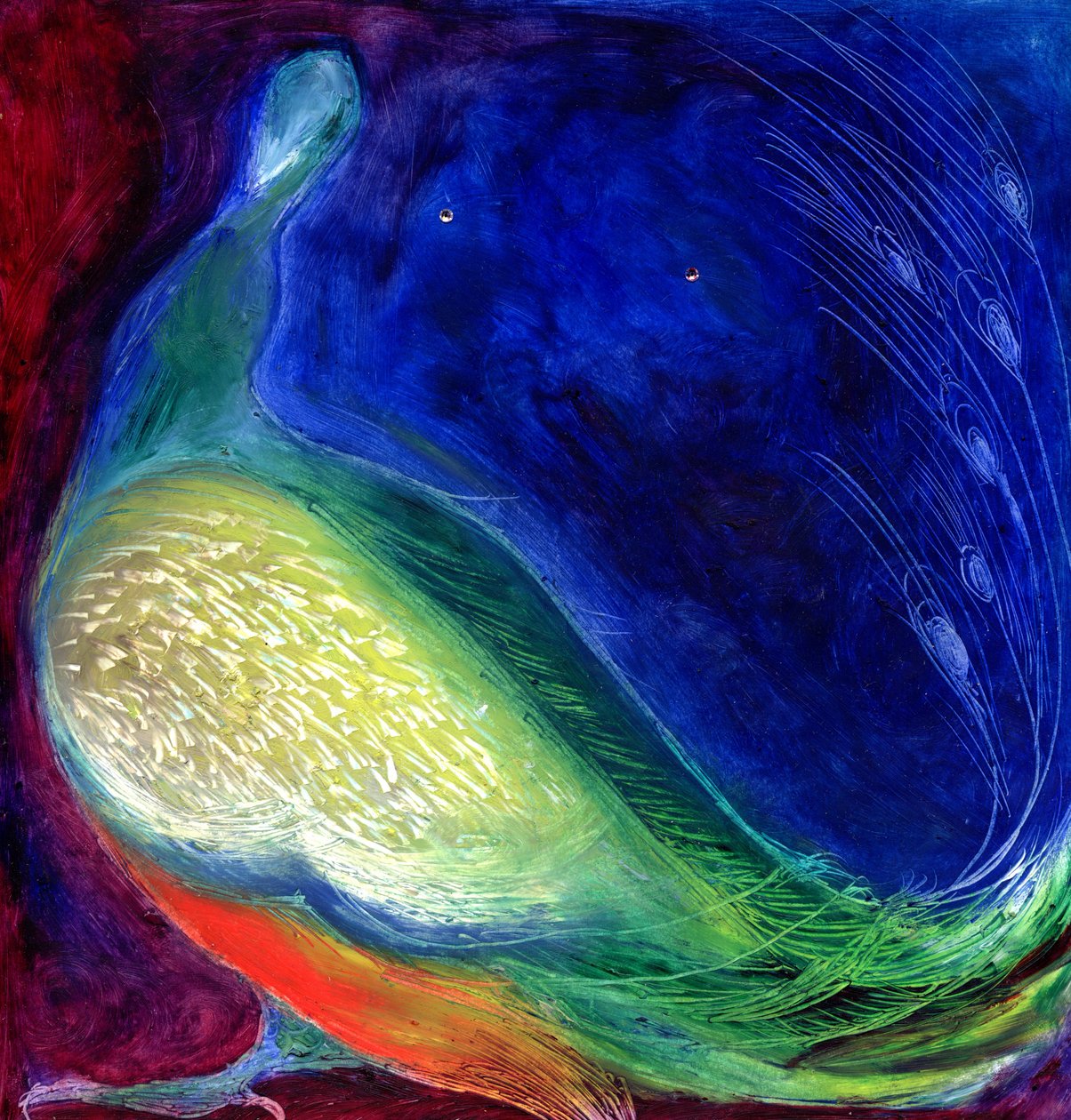 स्टारलाईट, 2012, (कार्ड पर तेल और डायनामेंट) द्वारा नैन्सी मोनिज़ चारलाम्बोस