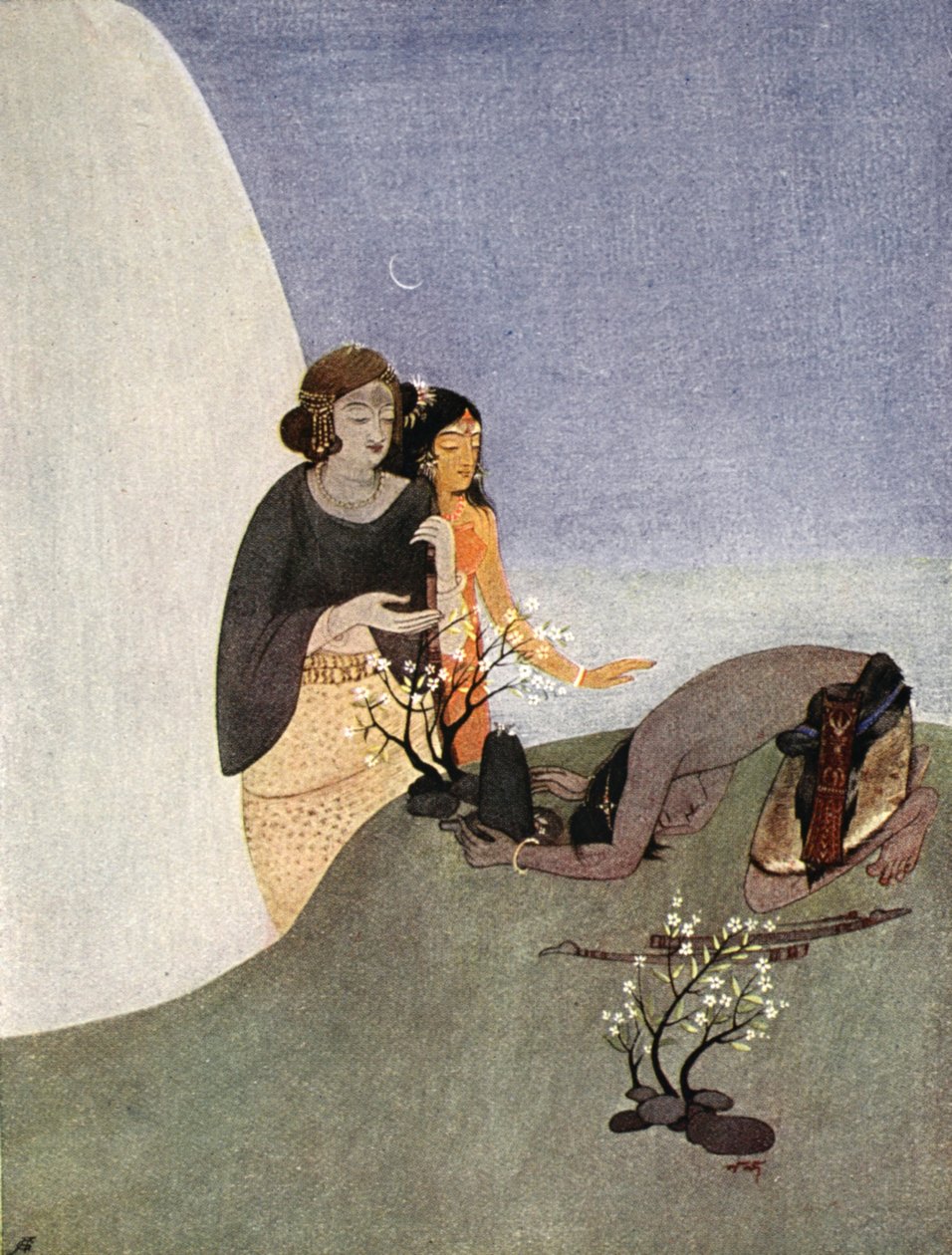 Kirat-Arjuna, 1913.   द्वारा नंदलाल बोस