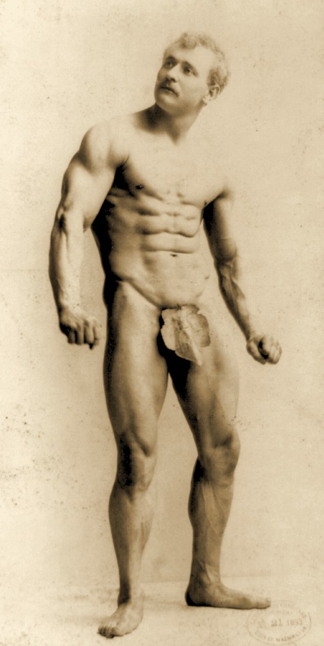 यूजेन सैंडो, शास्त्रीय प्राचीन ग्रीको-रोमन मुद्रा में, c.1893 द्वारा नेपोलियन सरनी