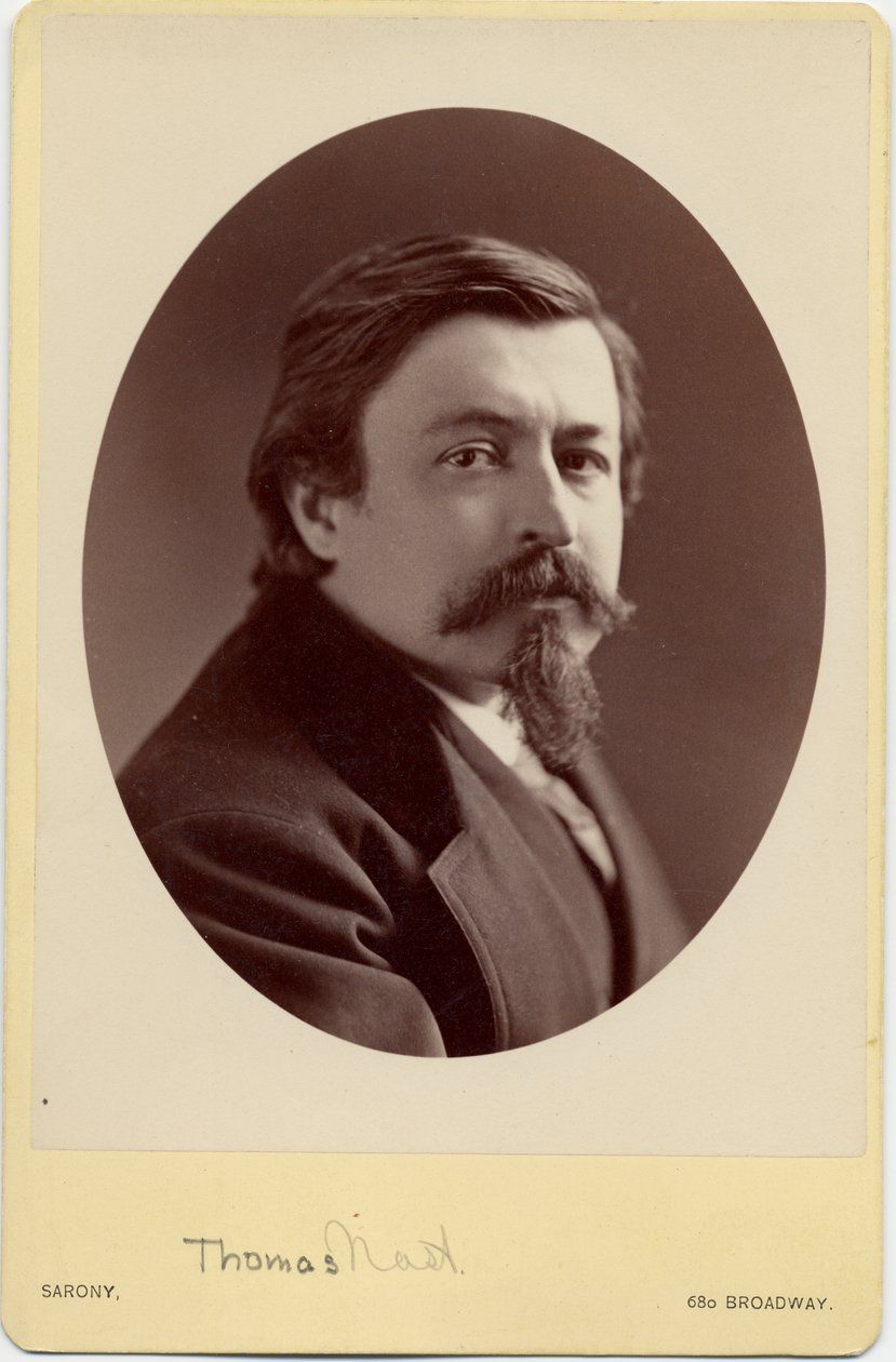 थॉमस नास्ट (1840-1902), अमेरिकी कार्टूनिस्ट (एल्बम फोटो) द्वारा नेपोलियन सरनी
