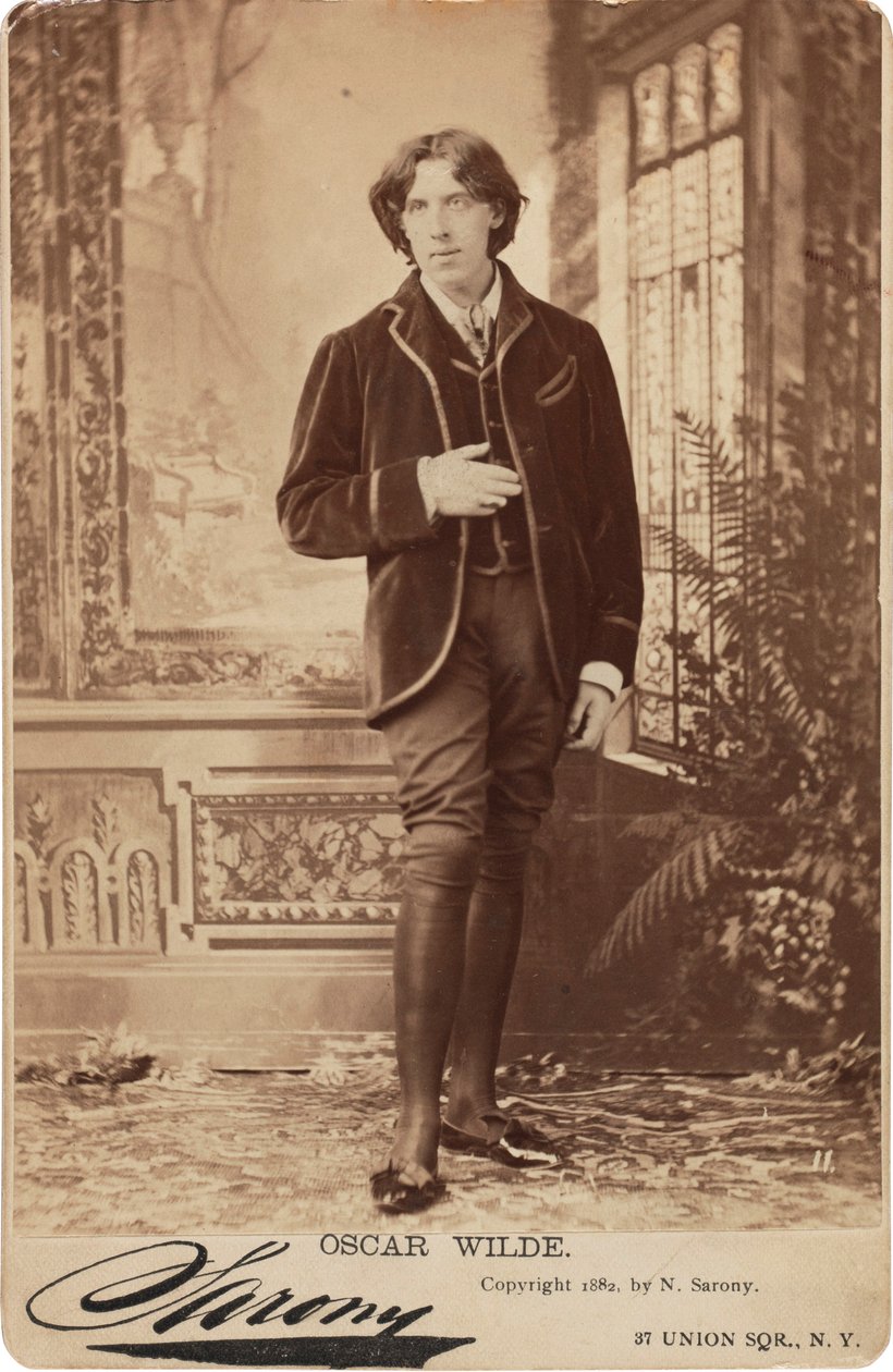 ऑस्कर वाइल्ड का पोर्ट्रेट 1854-1900, 1882। द्वारा नेपोलियन सरनी