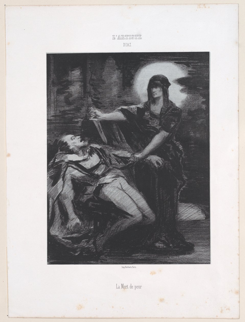 भय की मृत्यु, 1830-76., 1830-76. द्वारा नरसिसे वर्जिल डियाज़ दे ला पेना