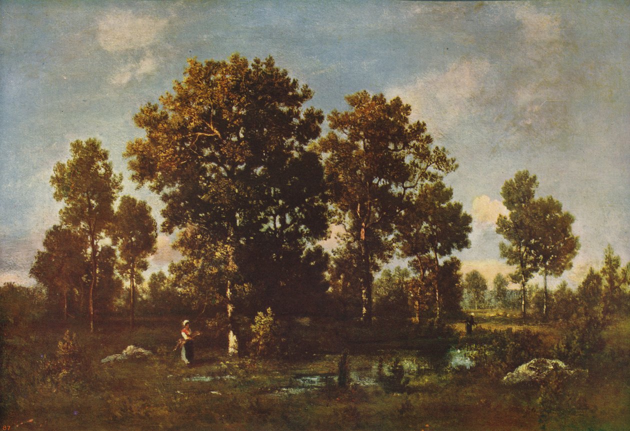वन में सनी डेज, c1850, c1915 द्वारा नरसिसे वर्जिल डियाज़ दे ला पेना