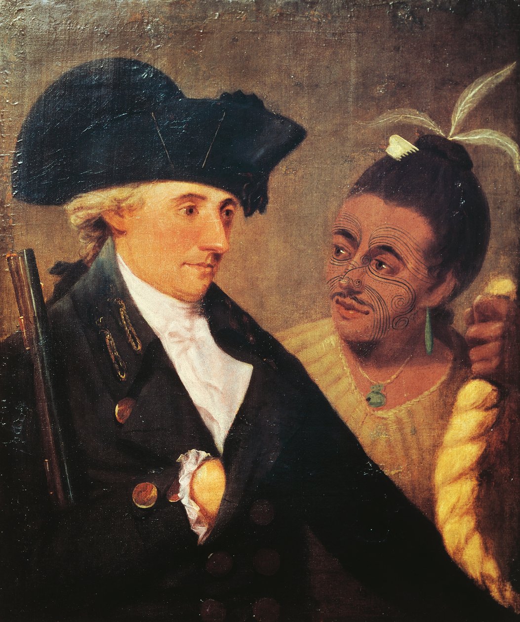कैप्टन चार्ल्स क्लर्क (1741-1779), अंग्रेजी कप्तान और जेम्स कुक के यात्रा साथी (1728-1779) का पोर्ट्रेट। नथानिएल डांस-हॉलैंड की पेंटिंग (1735-1811) द्वारा नथानिएल डांस हॉलैंड
