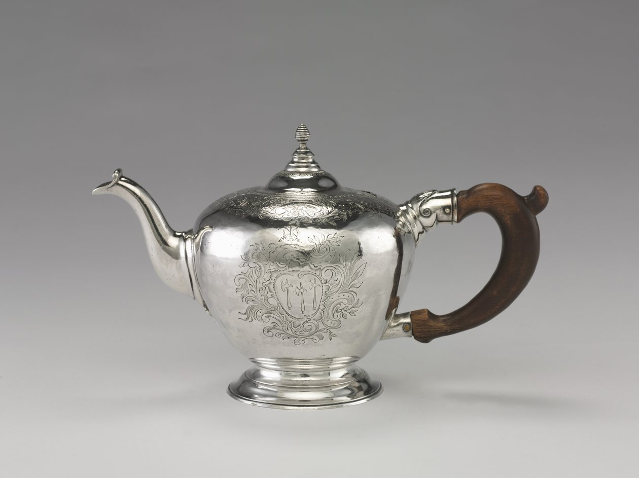 चायदानी, c.1755-1760 (रजत) द्वारा नाथनियल हर्ड