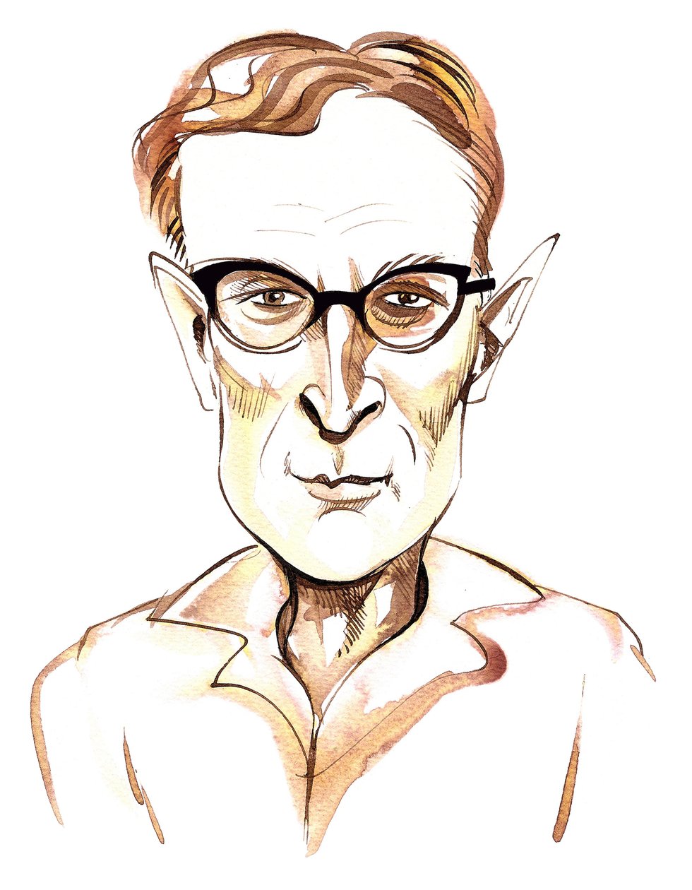 डगलस लिलबर्न (न्यूजीलैंड संगीतकार, 1915-2001) कैरिकेचर द्वारा निएले ओसबोर्न