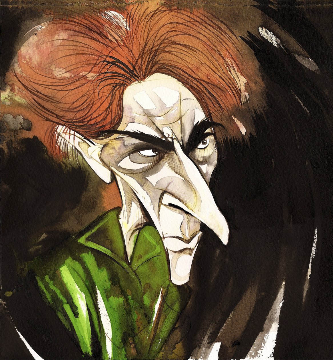 अर्नेस्ट थिसिगर - अंग्रेजी अभिनेता (1879-1961); जेम्स व्हेल (अंग्रेजी अभिनेता और निर्देशक, 1889 - 1957) द्वारा निर्देशित 1935 की फिल्म ब्राइड ऑफ़ फ्रेंकस्टीन की डॉक्टर सेप्टिमस प्रीटोरियस के रूप में कैरिकटर्ड द्वारा निएले ओसबोर्न