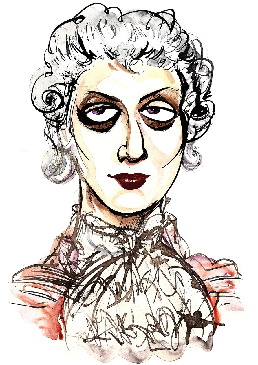 तातियाना ट्रायोनोस - रिचर्ड स्ट्रॉस (जर्मन संगीतकार, 1864-1949) द्वारा 1911 ओपेरा डेर रोसेन्कवलियर से ऑक्टेवियन के रूप में रंग कैरिकेचर; ह्यूगो वॉन हॉफमैनस्टल (ऑस्ट्रियाई लेखक और नाटककार द्वारा लिबरेटो द्वारा निएले ओसबोर्न