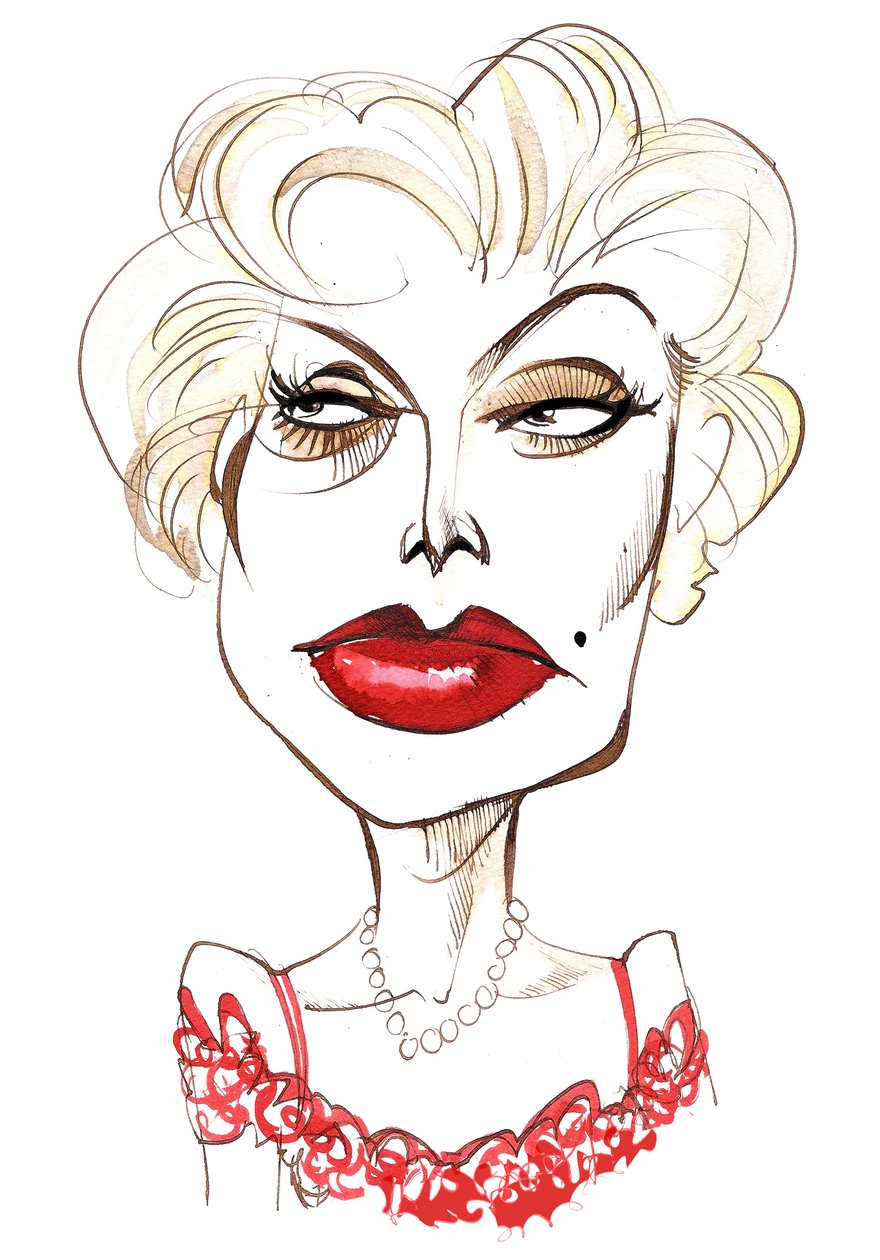 Zsa Zsa Gabor, हंगेरियन-अमेरिकन अभिनेत्री 6 फरवरी 1917 - 18 दिसंबर 2016 द्वारा निएले ओसबोर्न