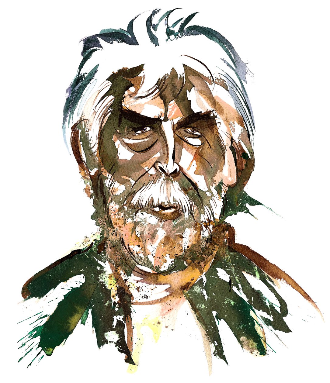 सर हैरिसन Birtwistle - रंग कैरिकेचर द्वारा निएले ओसबोर्न