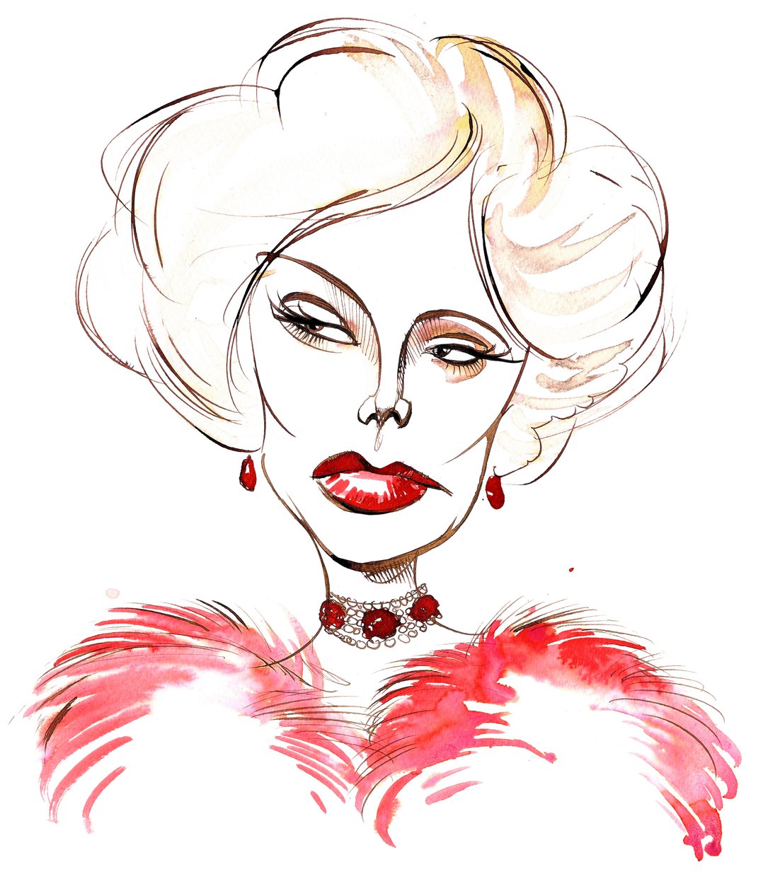Zsa Zsa Gabor, हंगेरियन-अमेरिकन अभिनेत्री 6 फरवरी 1917 - 18 दिसंबर 2016 द्वारा निएले ओसबोर्न