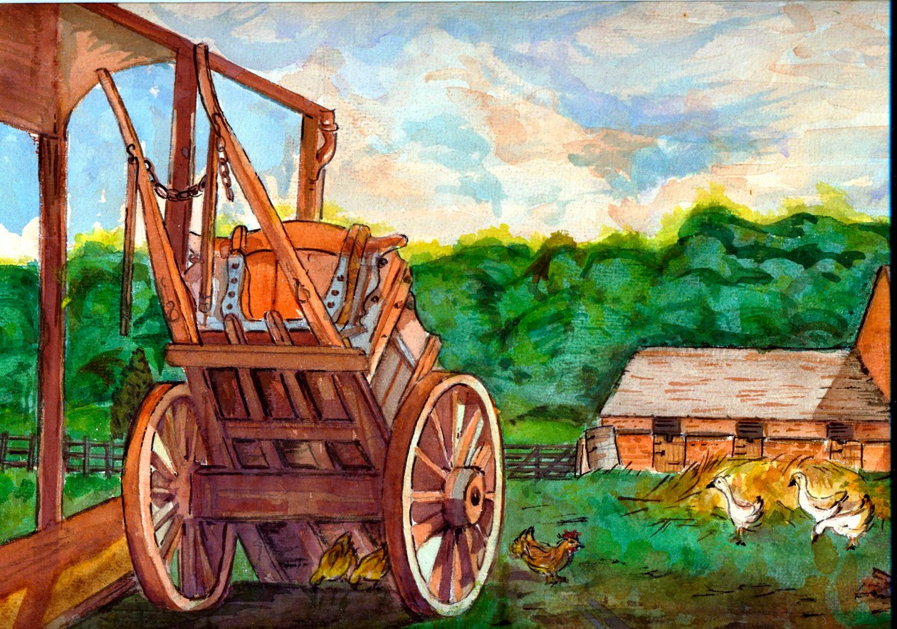 Wooldridge Farm, Priory (कागज पर wc) द्वारा नेल हिल