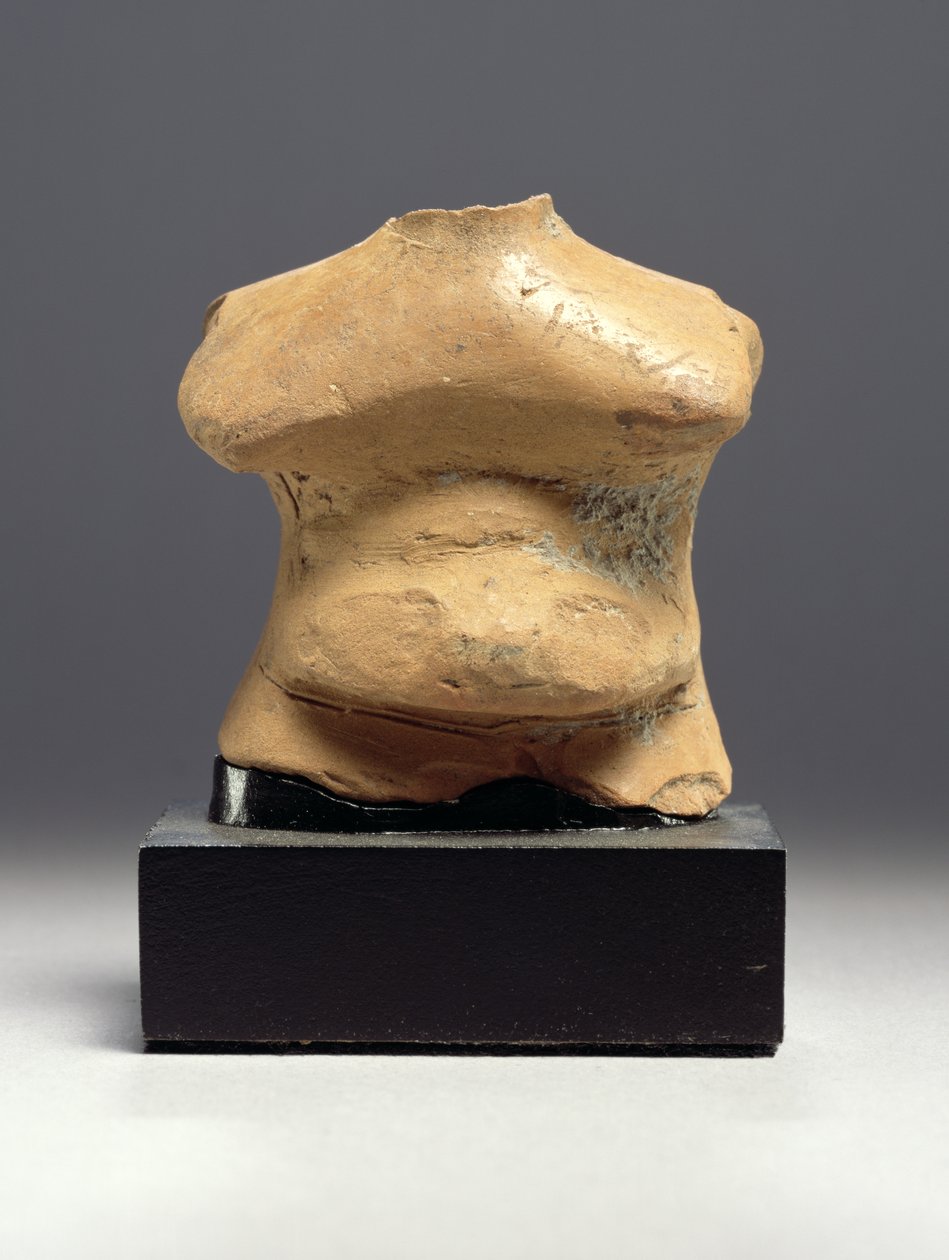 सुगंधित आकृति, थेस्लियन, c.6000 ईसा पूर्व (टेराकोटा) द्वारा निओलिथिक