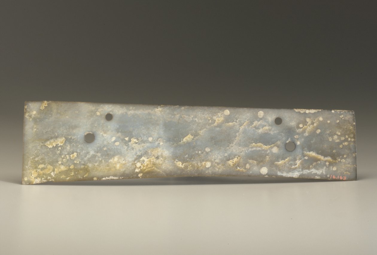 कांटा छेनी (झंग), किजिया संस्कृति, c.2500-2000 ईसा पूर्व (जेड) द्वारा नवपाषाण काल चीनी स्कूल
