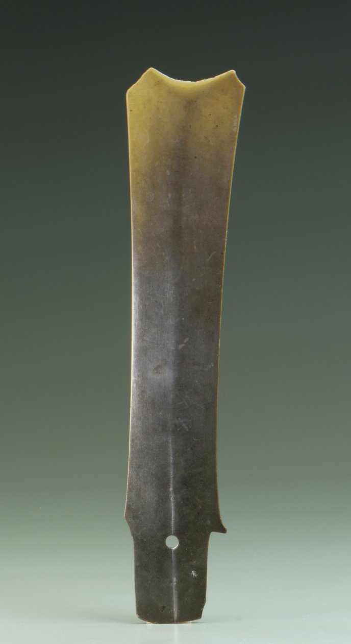 कांटा छेनी (झंग), किजिया संस्कृति, c.2500-2000 ईसा पूर्व (जेड) द्वारा नवपाषाण काल चीनी स्कूल