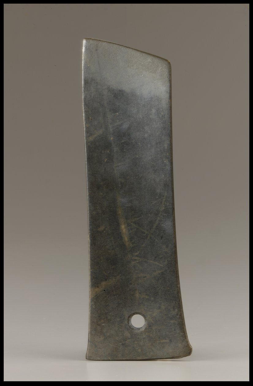 कटाई चाकू (हू), किजिया संस्कृति, c.2500-2000 ईसा पूर्व (जेड) द्वारा नवपाषाण काल चीनी स्कूल