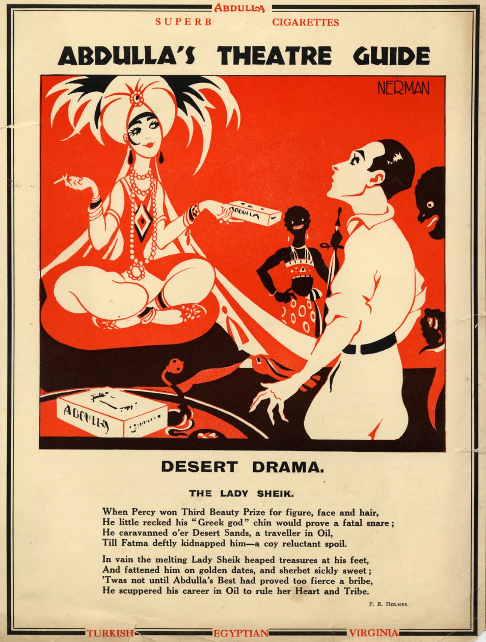 अब्दुल्ला सिगरेट, 1928 द्वारा नर्मन