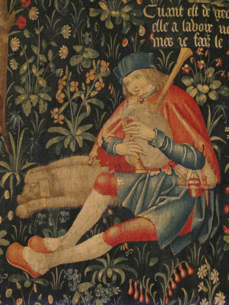 शेफर्ड खेल के बैगपाइप, c.1500-30 द्वारा नीदरलैंड के स्कूल