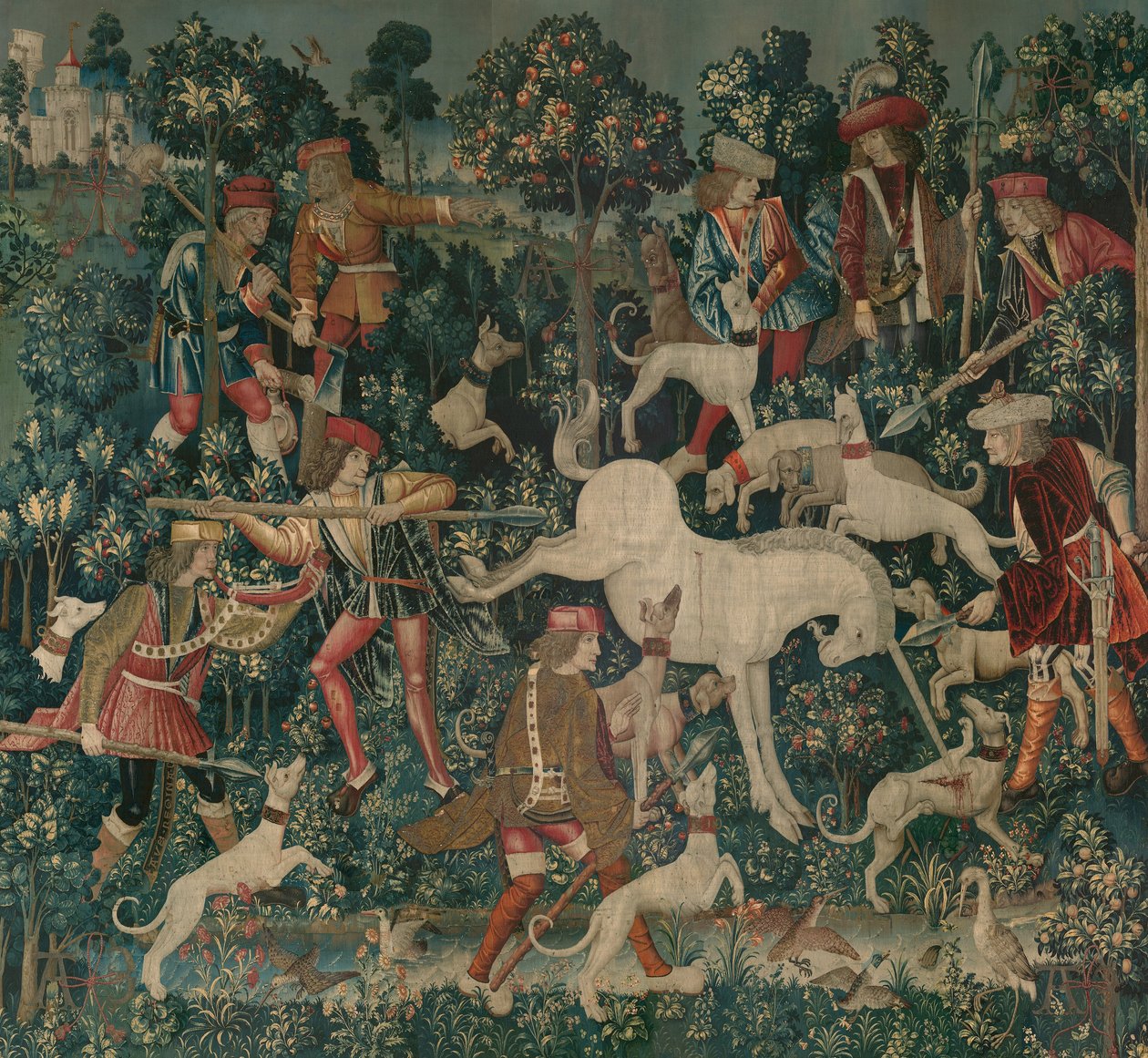 यूनिकॉर्न ने खुद को परिभाषित किया, c.1500 द्वारा नीदरलैंड के स्कूल