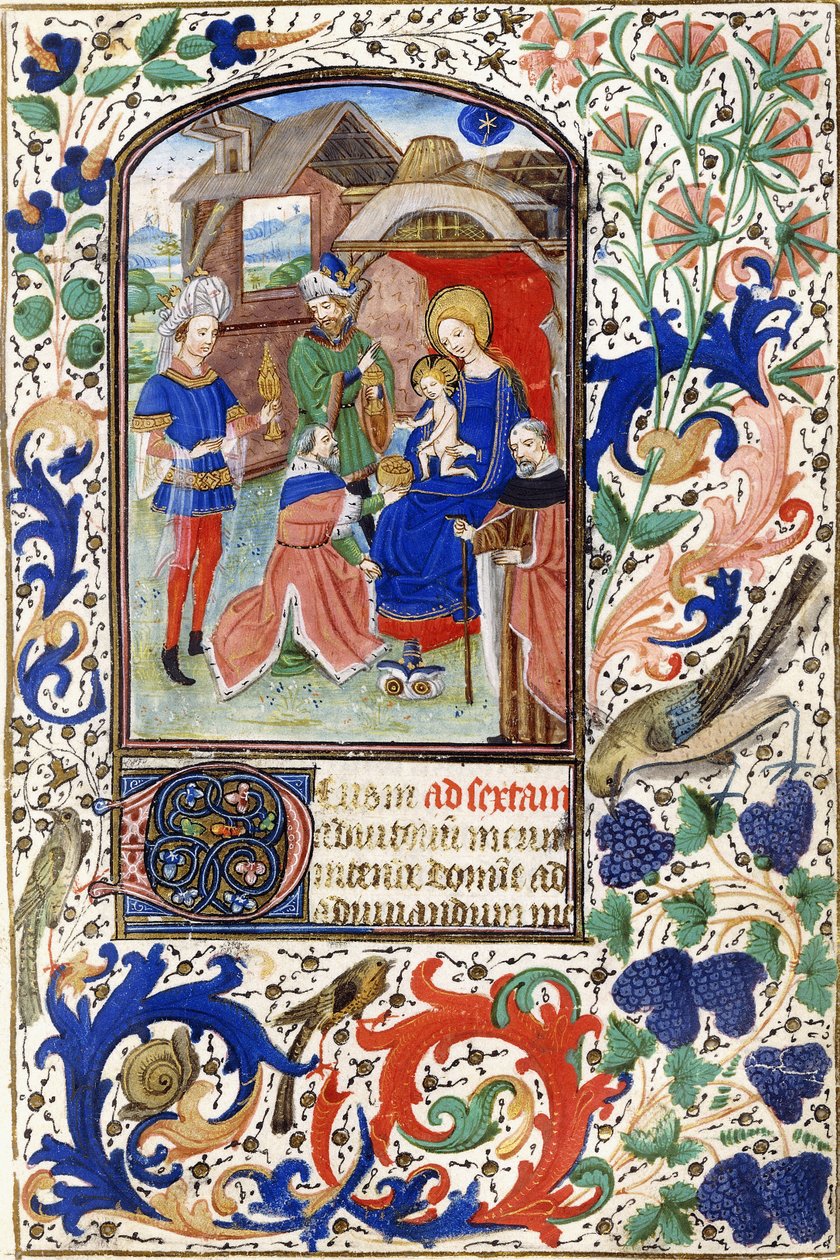 मागि की आराधना, c.1450 द्वारा नीदरलैंड के स्कूल