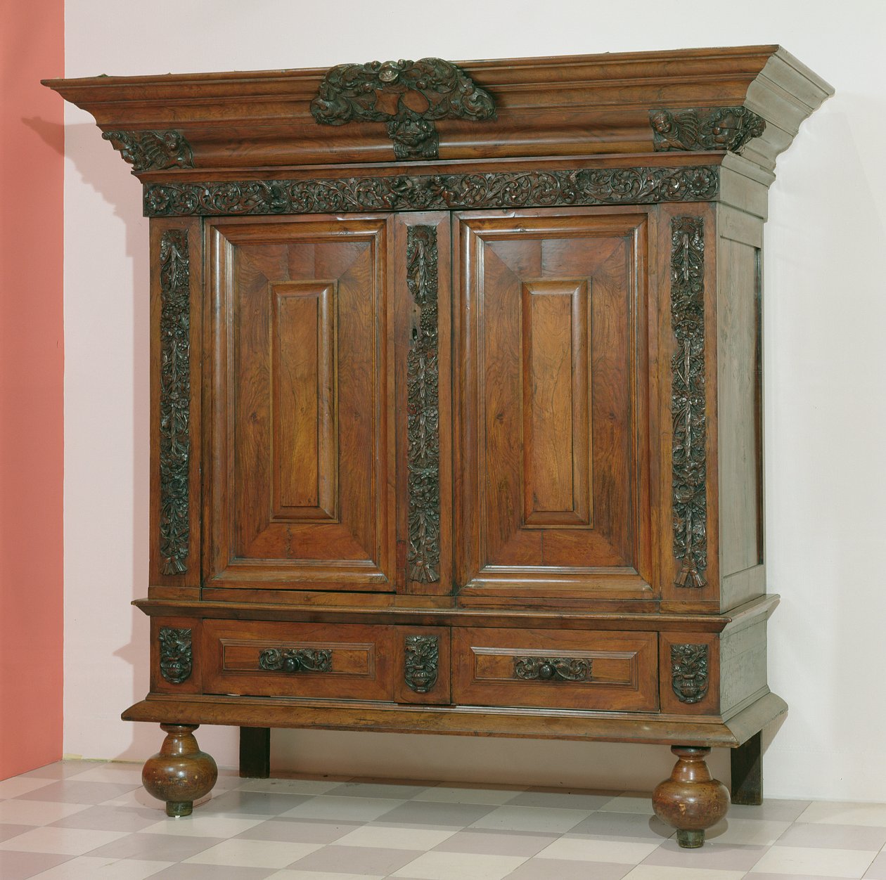 कास, c.1675-1700 (अखरोट और ओक) द्वारा नीदरलैंड के स्कूल
