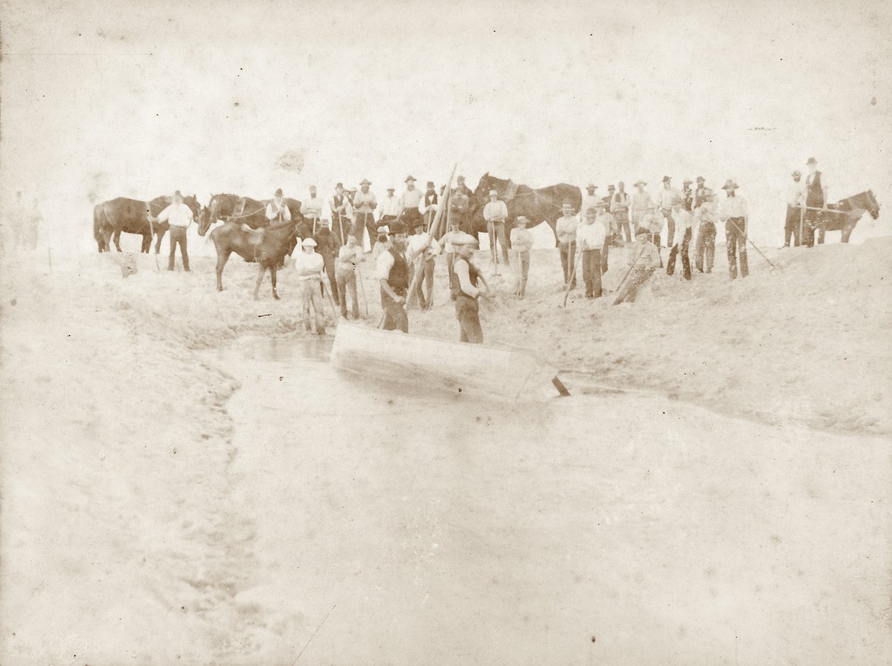 1880 के दशक के अंत में वाइपू नदी का उदगम स्थल द्वारा न्यू जैंडर फोटोग्राफर