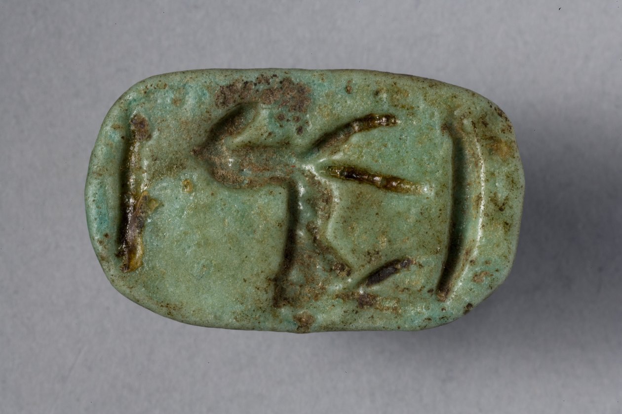 स्कारबॉइड सील, 18 वीं -19 वीं राजवंश, 1540-1186 ईसा पूर्व (फीएन्स) (270366 के नीचे) द्वारा न्यू किंगडम मिस्र