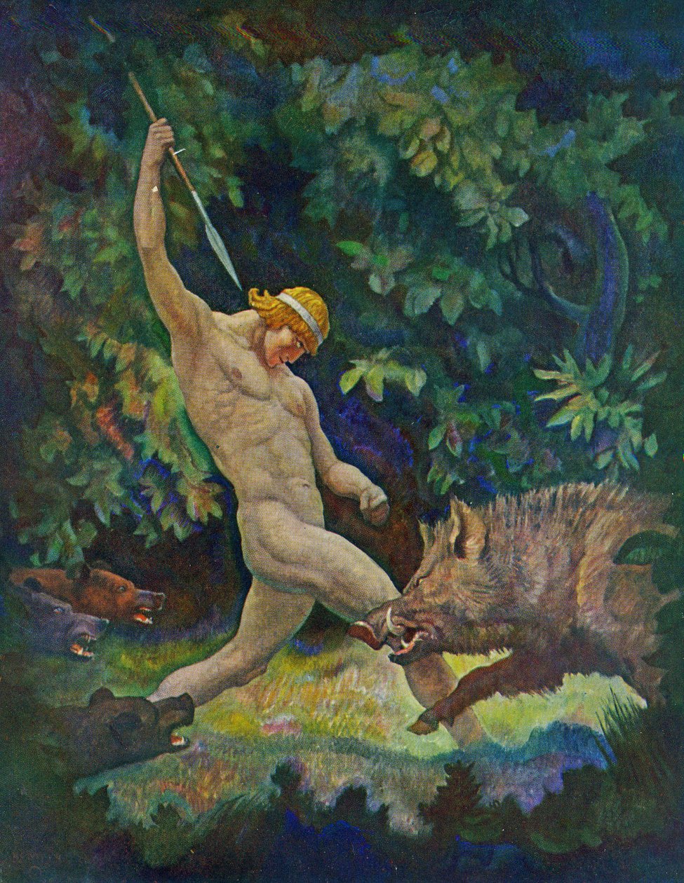 द बोअर हंट, 1929 द्वारा न्यूवेल कन्वर्स व्याथ