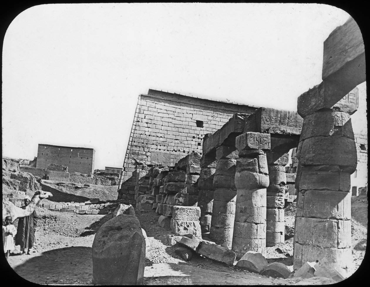 ग्रेट टेम्पल, लक्सर, मिस्र, c1890 द्वारा न्यूटन और सह