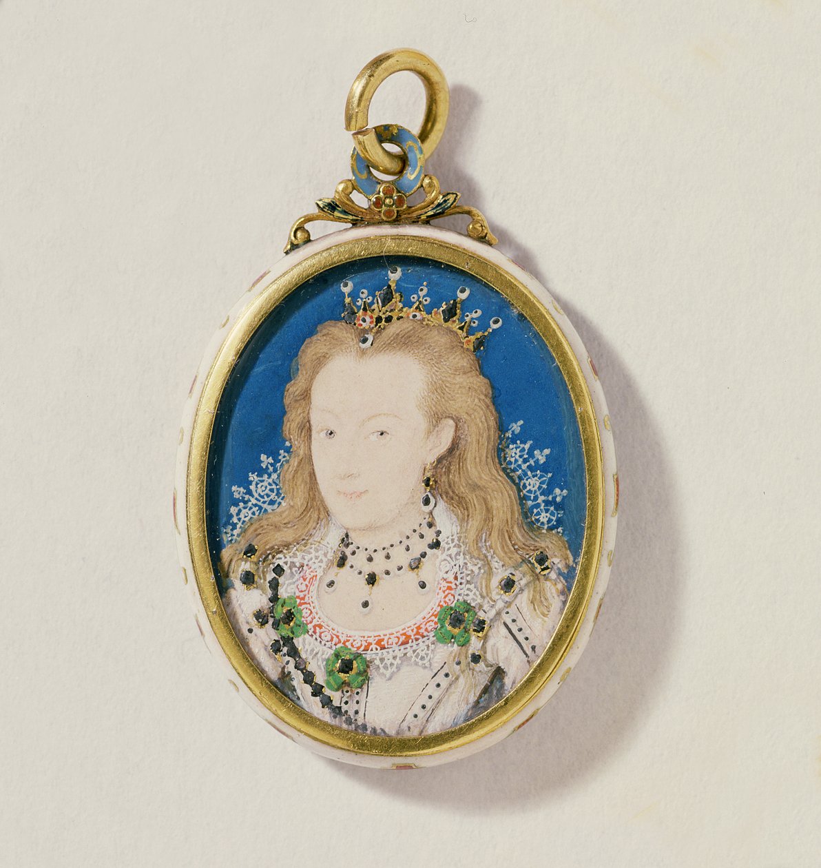 फ्रांसिस हॉवर्ड, डचेस ऑफ रिचमंड एंड लेनोक्स, c.1605-10 (वेल्लम पर wc) द्वारा निकोलस हिलियार्ड