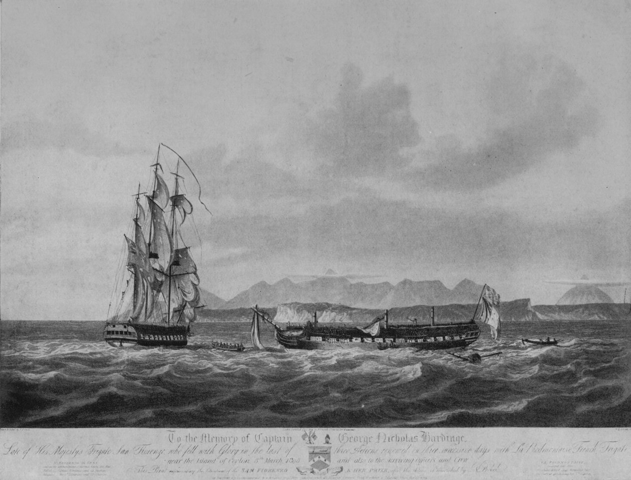 ए थ्री डेज़ चेज़ एंड कैप्चर, c1809 द्वारा निकोलस पोकॉक