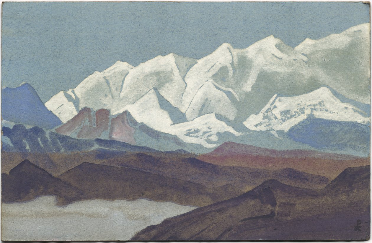 हिमालय, कंचनजंगा रेंज, 1936 द्वारा निकोलस रोएरिच